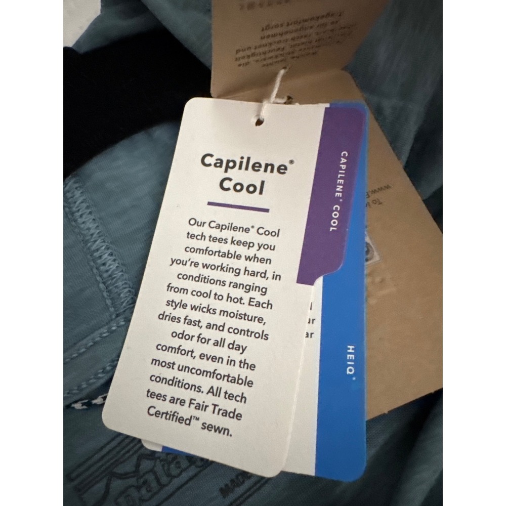 Patagonia Capilene Cool Daily Graphic Hoody Light Plume Grey Men's Large NWT - Picture 10 of 13